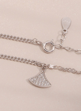 法国george melis925银杏叶单层手链女手链串珠女生配饰森系学生