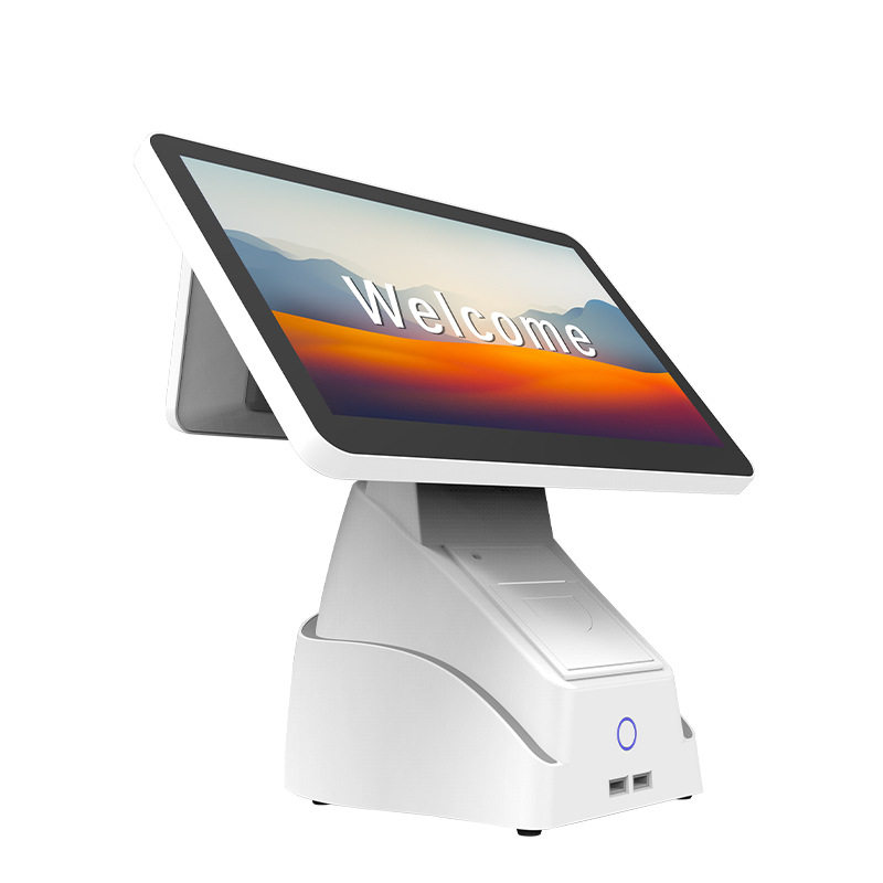 Youku D2 cash register 15.6-inch dual-screen POS terminal all-in-one milk tea shop supermarket retail catering cash register