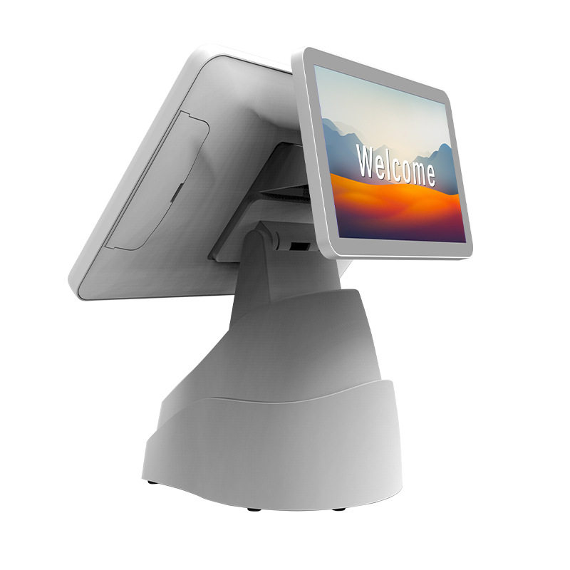 Youku D2 cash register 15.6-inch dual-screen POS terminal all-in-one milk tea shop supermarket retail catering cash register