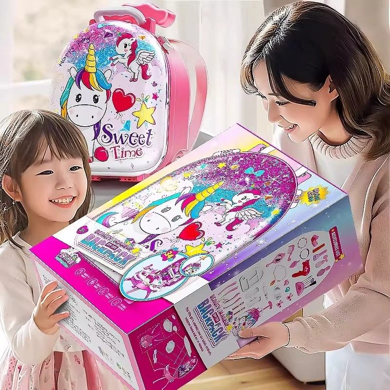 儿童芭比娃娃化妆玩具套装女孩艾莎公主梳妆台安全无毒元旦小礼物,淘宝优惠券,粉丝福利购,淘宝优惠卷