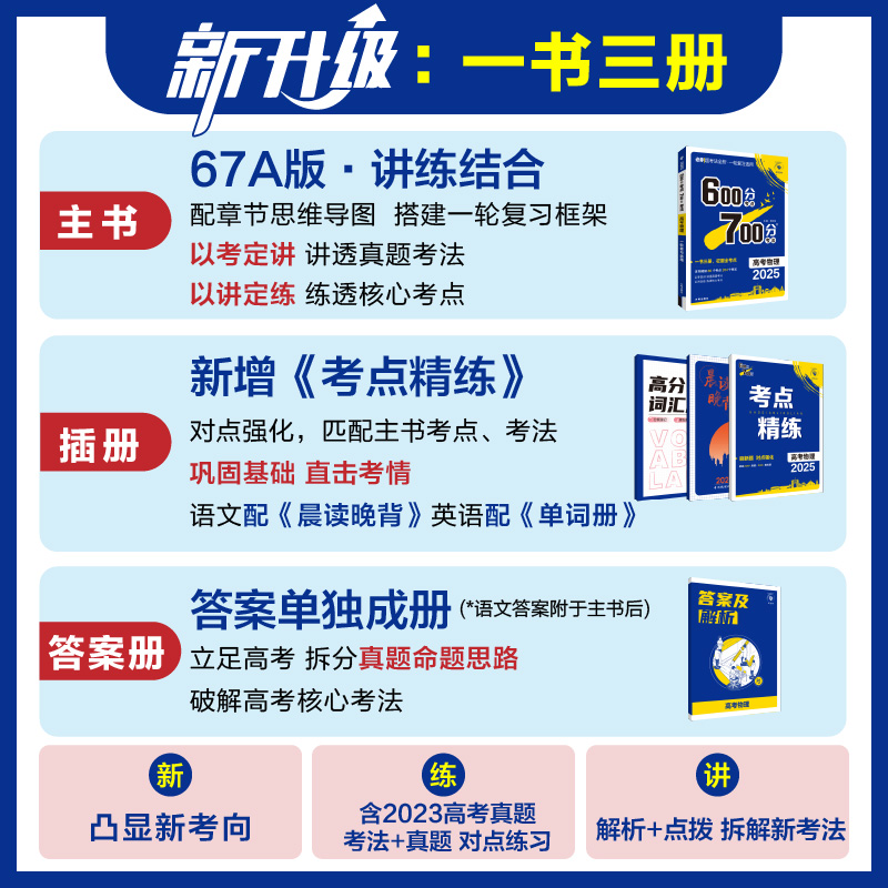 理想树2025新高考必刷题600分考点700分考法数学19题新题型英语物理化学生物地理历史A版a版高中高二高三高考一轮复习讲解练习资料-图1