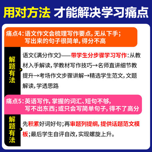 理想树2025中考解题有法数学语文英语物理化学专项训练中考专项全国通用初二初三七八九年级教辅资料练习册中考专项复习初中必刷题 - 图2