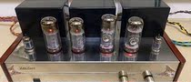 Manual biliary machine 12au7 pushes the el34 vacuum tube power amplifier