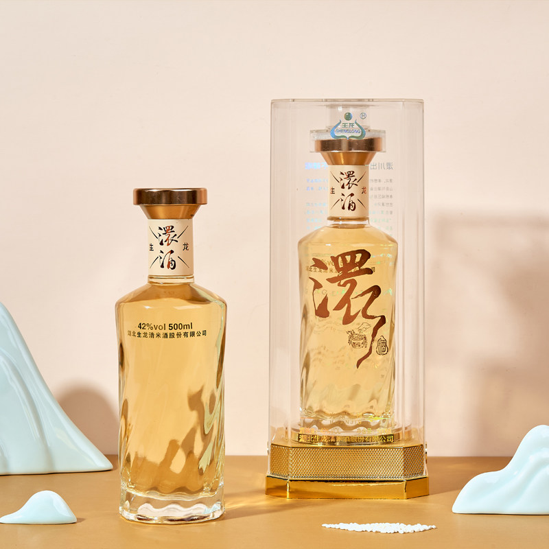生龙澴酒高度数糯米酒高粱酒配制酒好喝不辣喉高档42°白酒500ml