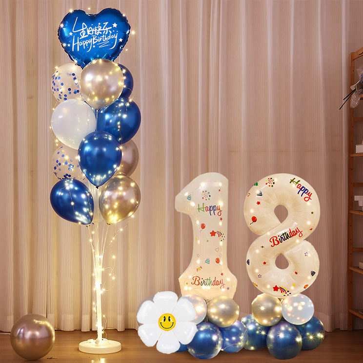 18岁成人礼生日装饰挂布场景布置气球仪式感男女孩派对投屏背景墙,淘宝优惠券,粉丝福利购,淘宝优惠卷