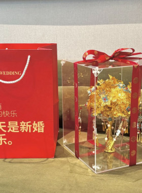 黄金色手捧花diy材料包新
