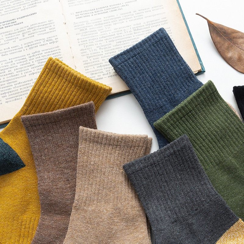 麻工匠男秋冬新款毛巾底ins毛圈袜 麻工匠短袜/打底袜/丝袜/美腿袜