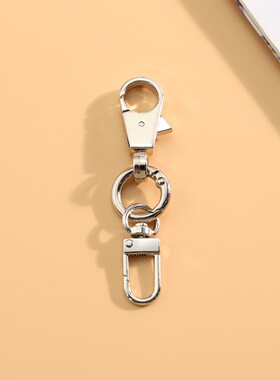 小门扣连接双圈翻盖环扣具适宜通勤出行背包扩展挂载工具收纳挂扣
