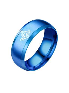 工厂直销共济会钛钢戒指男欧美时尚跨境爆款手饰品义乌配饰