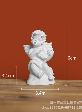 欧式摆件丘比特爱神小天使树脂仿石膏天使摆设拍摄道具北欧雕塑树