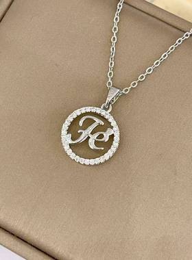 跨境欧美热销母亲节微镶锆石爱心吊坠项链女小众轻奢MAMA节日礼物