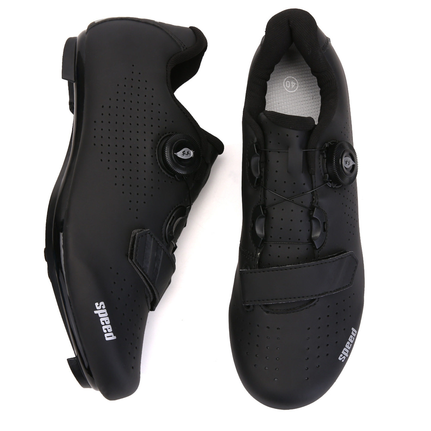 Flat pedal cycling shoes, mountain bike downhill, men's and women's lock-free spinning shoes, road bicycle flat shoes, sneakers