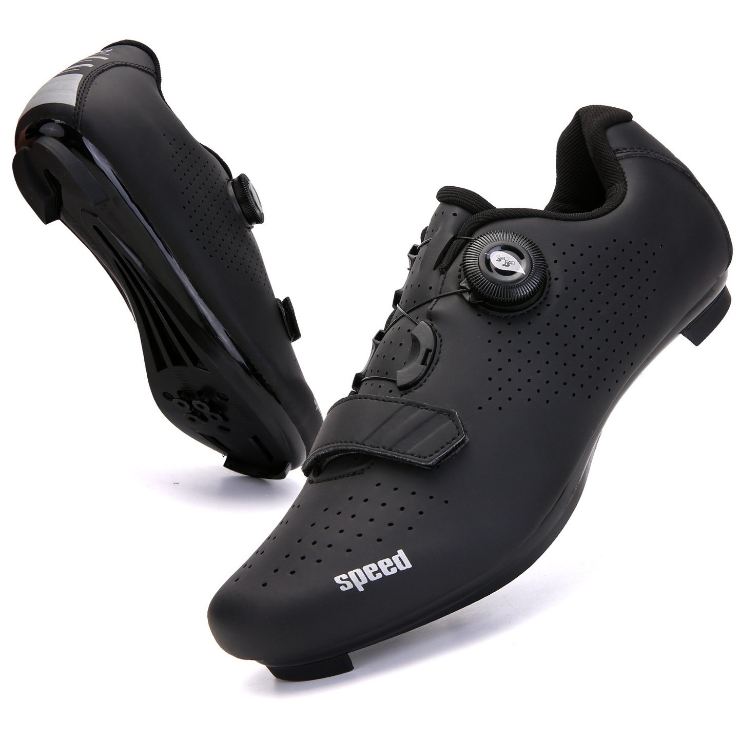 Flat pedal cycling shoes, mountain bike downhill, men's and women's lock-free spinning shoes, road bicycle flat shoes, sneakers