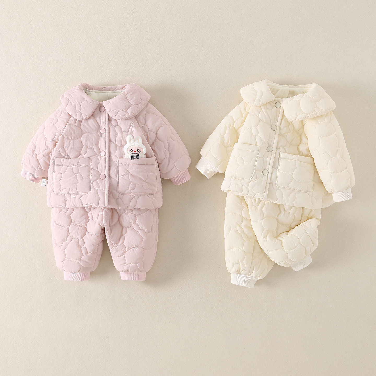 宝宝睡袄男女孩加绒加厚秋冬超厚睡衣儿童保暖家居服套装可爱棉袄,淘宝优惠券,粉丝福利购,淘宝优惠卷