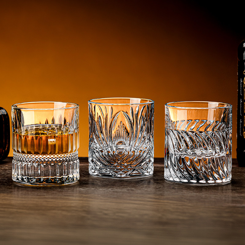 轻奢高档玻璃威士忌杯家用酒吧高端刻花雕花洋酒杯高级感白兰地杯,淘宝优惠券,粉丝福利购,淘宝优惠卷