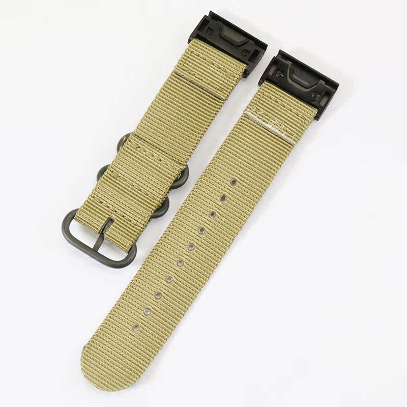 厚款帆布尼龙适配佳明飞耐时表带 馥茜配件