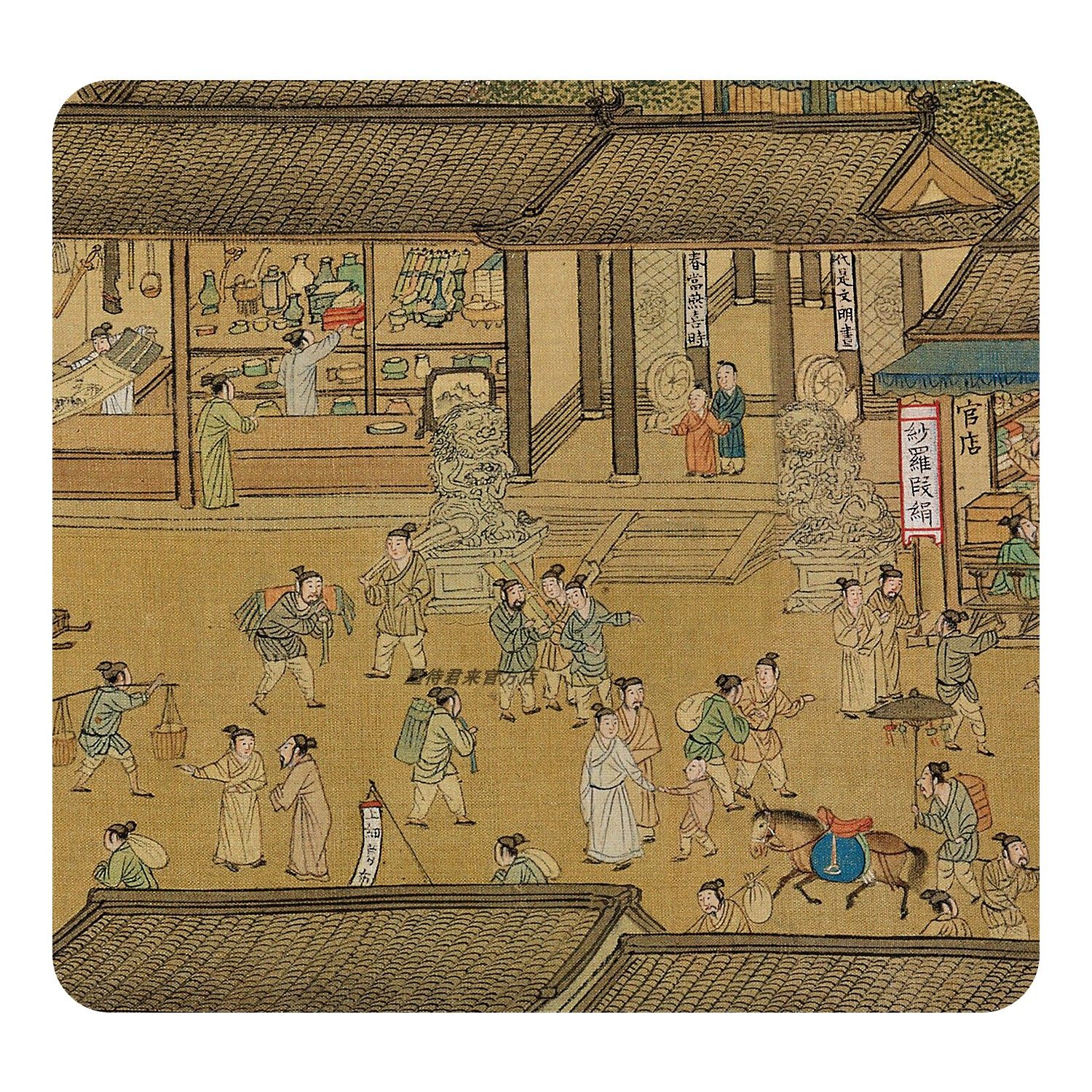 明代仇英画张择端《清明上河图》全景图高清原大复制临摹挂画长卷,淘宝优惠券,粉丝福利购,淘宝优惠卷