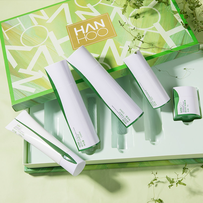 韩后茶蕊水乳套装女士化妆正品套盒 韩后金妆面部护理套装