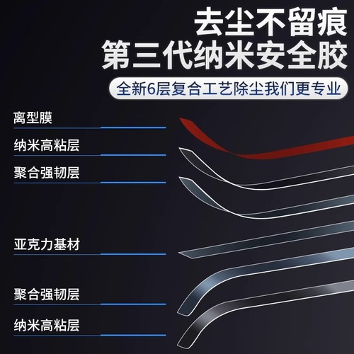 手机除尘胶贴苹果安卓喇叭孔通用防尘胶条扬声器听筒粘灰清洁配件