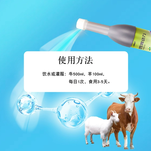 Четырех -пистолетный зверь с крупным скотом использует четыре динамические жидкие пероральные животные с крупным рогатым скотом и овец Anti -刍 刍