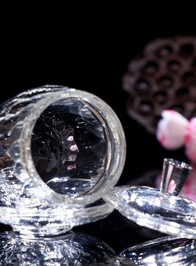 水晶供水杯小号家用供奉v观音圣水杯素面供杯透明玻璃茶杯