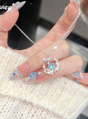 迪士尼鲸生有你项链女轻奢小众