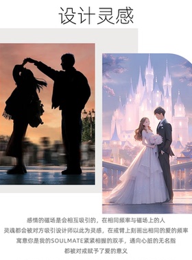 迪士尼恋爱频率磁吸情侣对戒轻奢