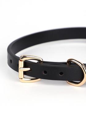 铃铛项圈牵引绳成人项炼choker男生情调大号颈带小狗脖环女情侣