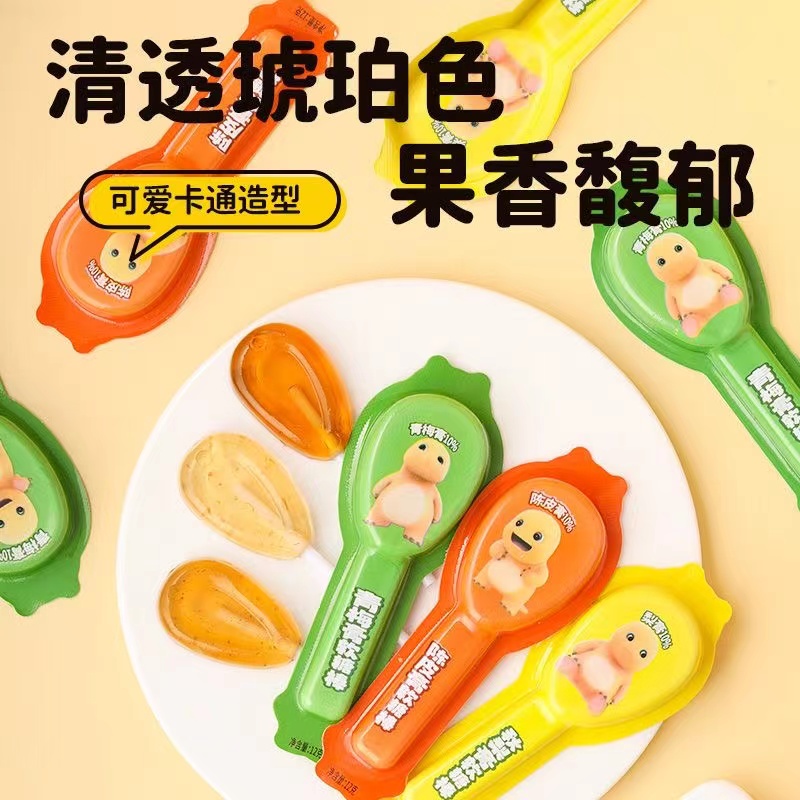 奶龙联名山手菓集秋梨膏72g青梅味陈皮味可爱造型儿童软糖棒棒糖 - 图2
