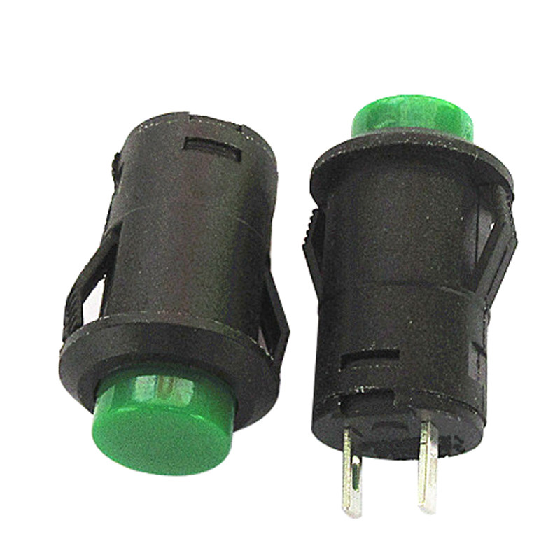 卡式DS-427/428圆形按钮开关 12mm无锁自复位有锁自锁位点动开关,淘宝优惠券,粉丝福利购,淘宝优惠卷