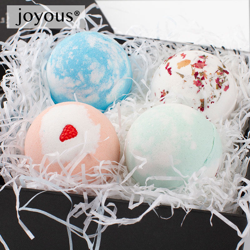 现货joyous小黑方礼盒气泡弹沐浴球 joyous浴盐