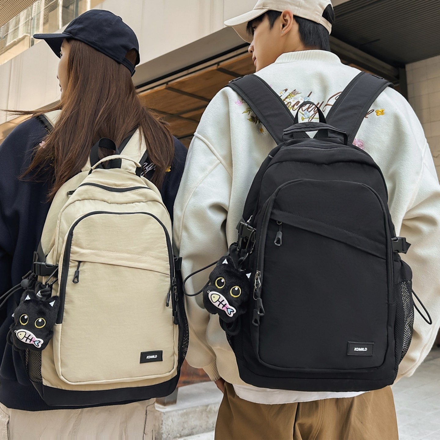 背包男款百搭大容量户外运动旅行双肩包通勤高中大学生防水书包女,淘宝优惠券,粉丝福利购,淘宝优惠卷