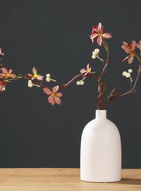 仿真藤条摆件中式假花