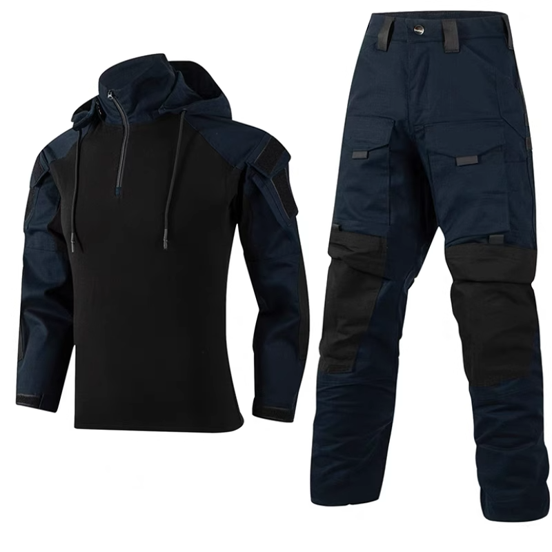 龙甲蛙服战术套装强袭黑灰色作训服战术衣服 - 图0