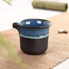 Lian Zong Jingdezhen Tianmu Glazed Jianzhan Kiln Transformed Jumping Knife Kung Fu Tea Set Ceramic Gift Customization