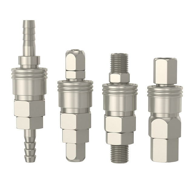 C-type quick connector self-locking tracheal quick insertion male and female head