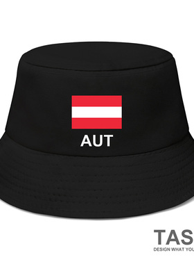 奥地利Austria国家遮阳帽渔夫帽男女潮牌帽子夏防晒帽旅游设 无界