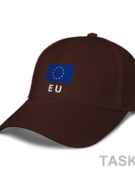 欧洲联盟EuropeanUnion休闲太阳帽鸭舌帽男女棒球帽钓鱼帽设 无界