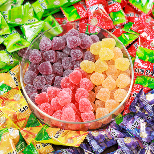 寻脆记维C果汁软糖混合果味橡皮糖酸砂软糖酸Q糖招待糖果喜糖散装 - 图0