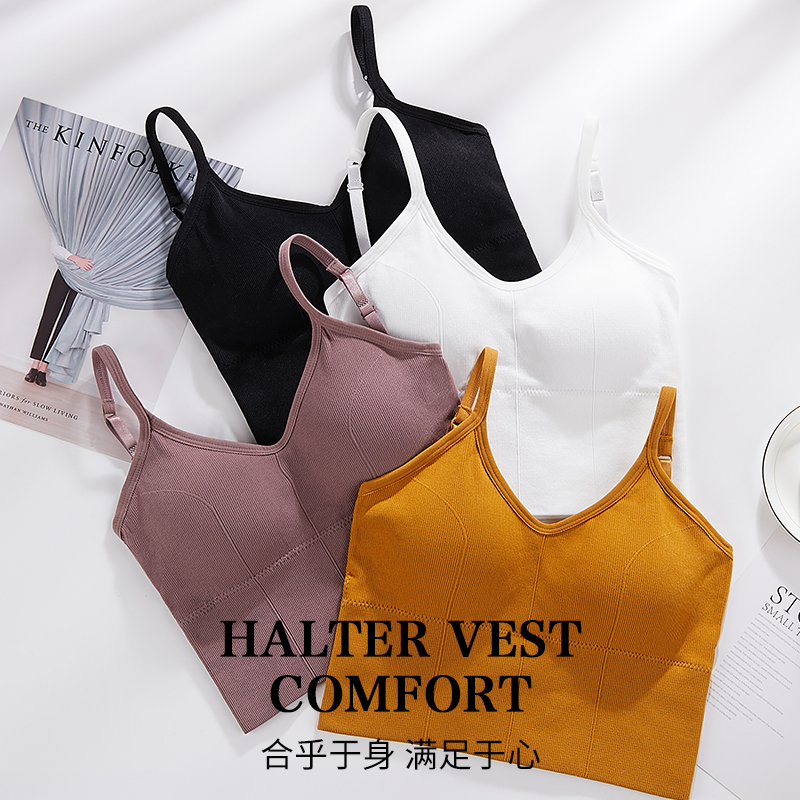 卡卡美背吊带女网红爆款大u型抹胸 棒时代抹胸