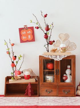 花觅仿真花摆件装饰喜庆客厅过年