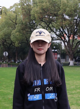【浙大文创】浙江大学棒球帽-求是鹰卡其色