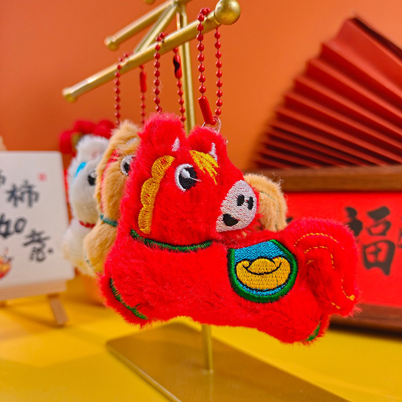 新年礼物马年公仔小挂件可爱书包挂饰幼儿园小学生儿童奖励小礼品