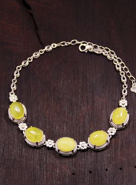 S925纯银手链手镯空托