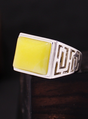 戒指空托方形DIY玉石镶嵌活口