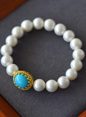 S925纯银魔盒空托路路通背云穿手链DIY玉石镶嵌托12*1613*1822*26