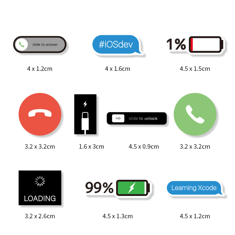 苹果手机周边贴纸迷你小号笔记本平板电脑装饰贴画个性手帐贴防水,淘宝优惠券,粉丝福利购,淘宝优惠卷