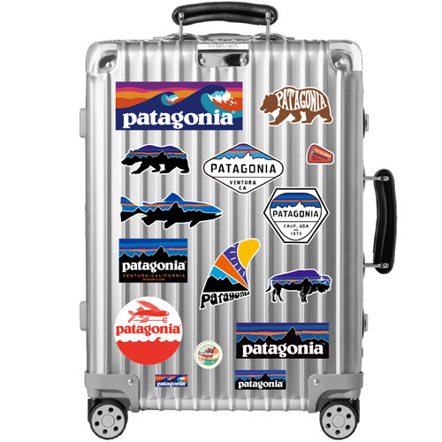 26张欧美户外巴塔摩托机车汽车门窗玻璃装饰贴纸防水收纳箱贴画 - 图3