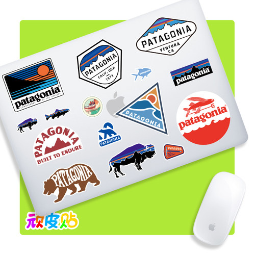 26张欧美户外巴塔摩托机车汽车门窗玻璃装饰贴纸防水收纳箱贴画 - 图2