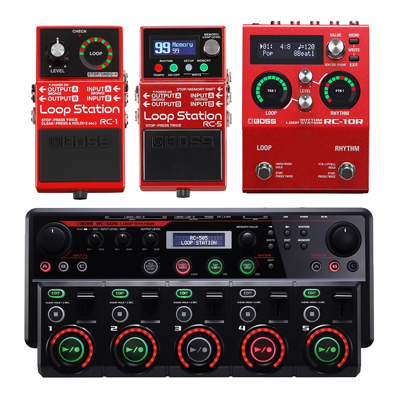 BOSS乐句循环LOOP效果器RC202/505MK2 RC10R录音工作站鼓机BBOX